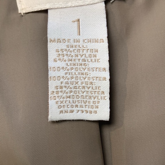 Chico’s  Bronze & Brown Lightly Padded Vest w Pockets, Nice Sheen to Fabric - Picture 12 of 16